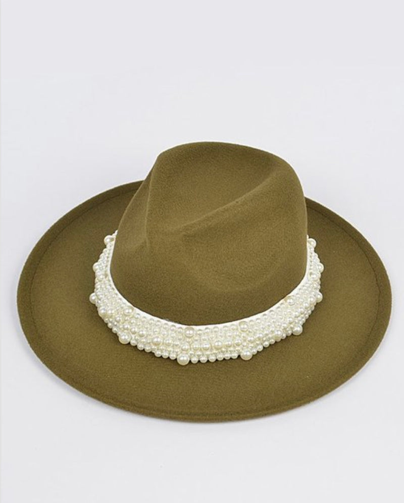 Pearly Fedora - Cherry Valentine Boutique