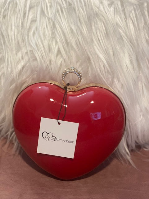 Diamond Heart Purse - Cherry Valentine Boutique